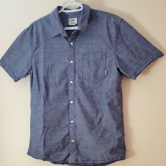 Vans Other - Vans Men's Blue Short Sleeve Shirt